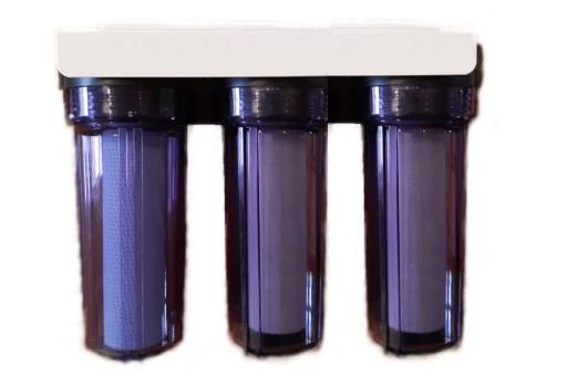 Filter 10"x 2.5"x 3/4" triple transparent set