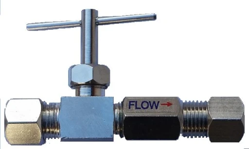 Needle valve mix stainless steel check valve 1/4" JACO