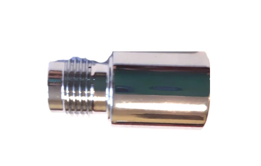 Short adapter chrome K8/3/8"