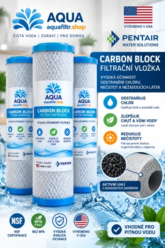 Aquafiltr.shop – Náhradní filtrační vložka pro centrální filtraci a změkčovače vody, filtrace užitkové vody